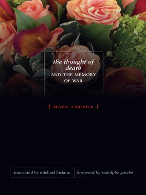cover image of The Thought of Death and the Memory of War